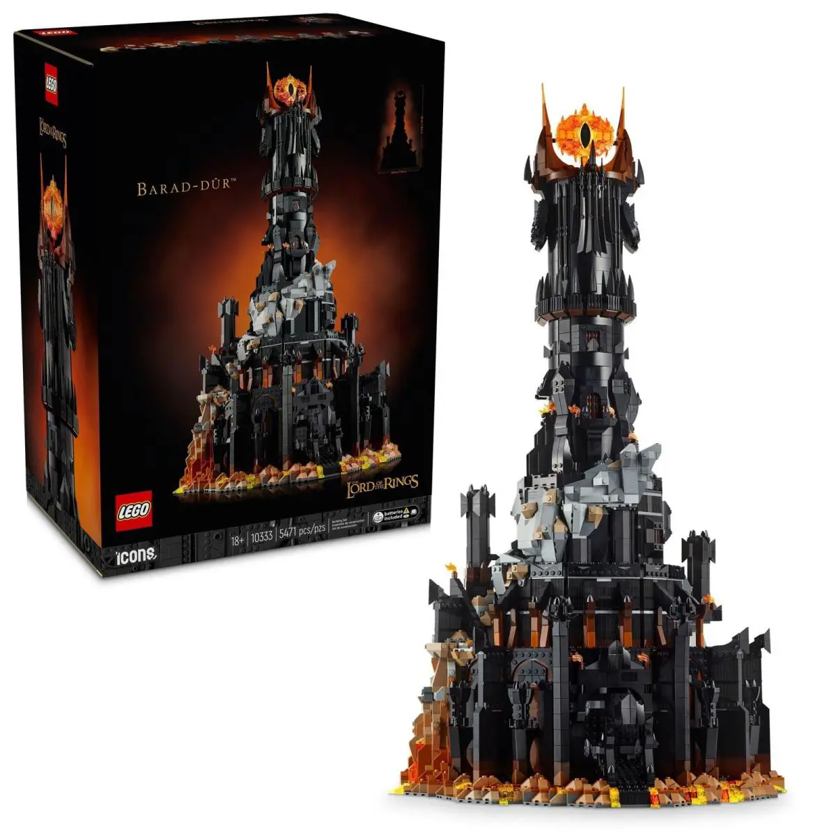 Lego Icons Lord of The Rings Barad-dûr 10333