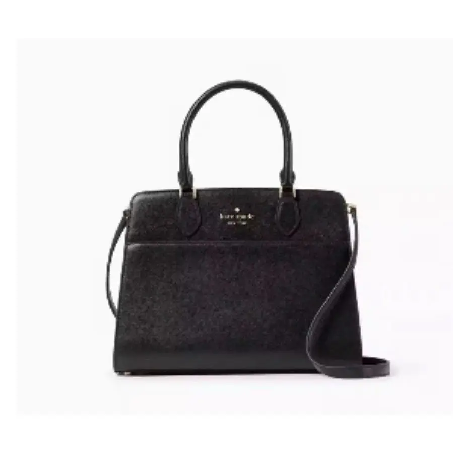 Kate Spade Madison Saffiano Leather KC436 Medium Satchel Black - New W/tags