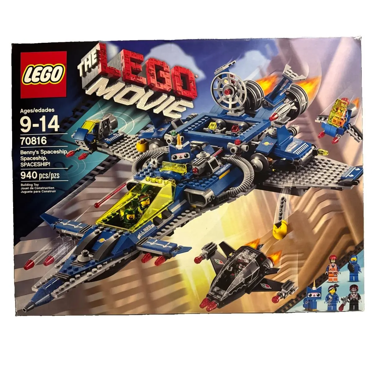 The Lego Movie: Benny`s Spaceship Spaceship Spaceship 70816 940pc Box Wear