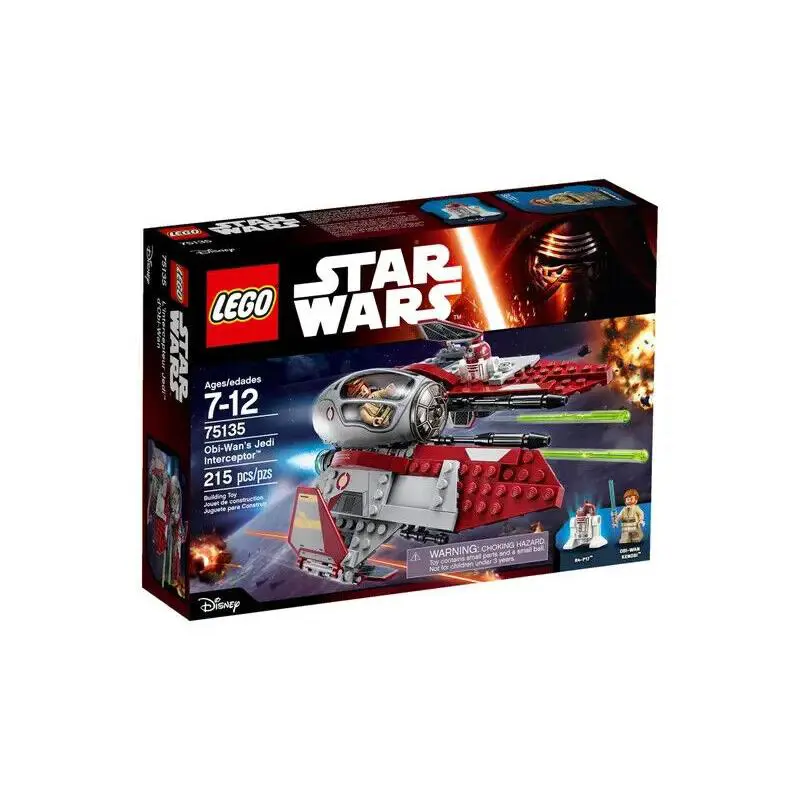 Lego Obi-wan`s Jedi Interceptor 75135 Star Wars Minifigure Building Set