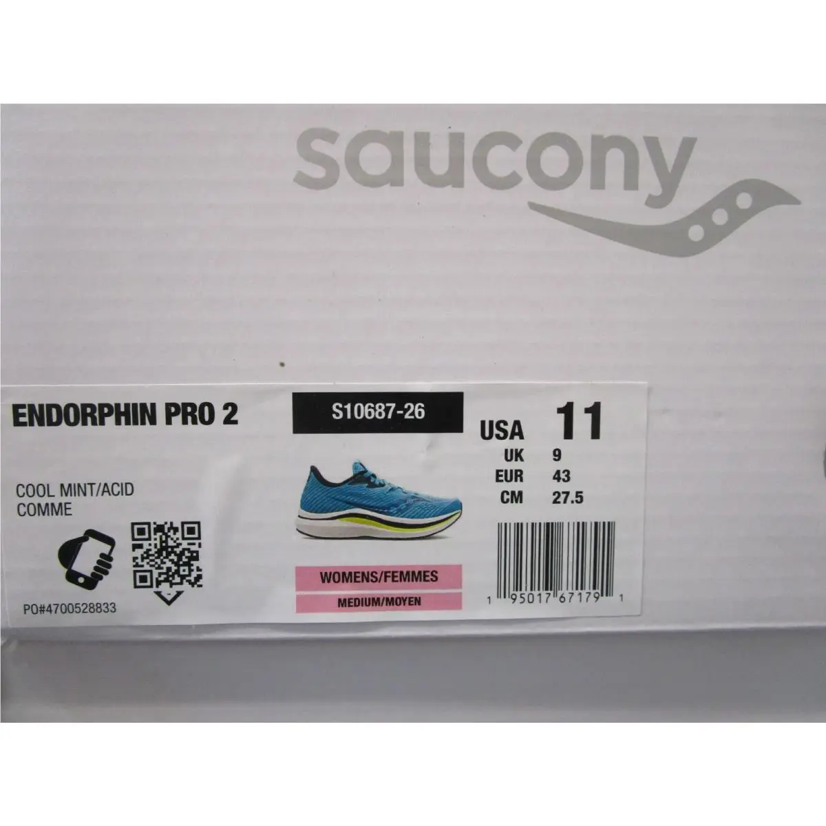 Saucony shoes - S1068726 - S10687-26 - Cool Mint/Acid 3