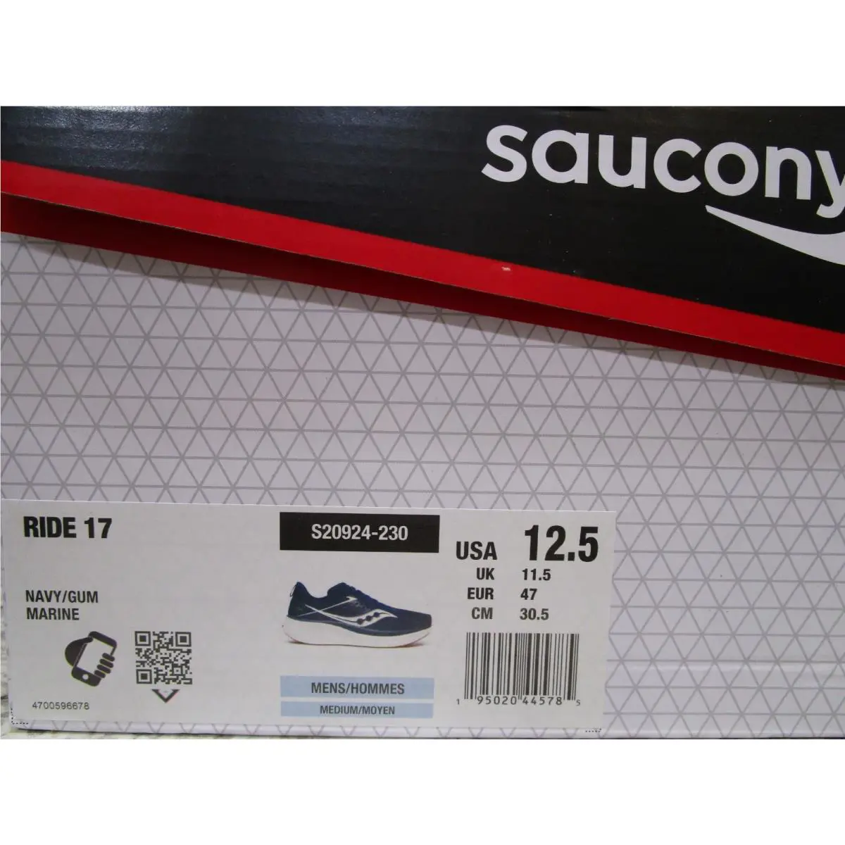 Saucony shoes - Saucony Ride 17 - Ride - S20924-230 - Navy/Gum 5