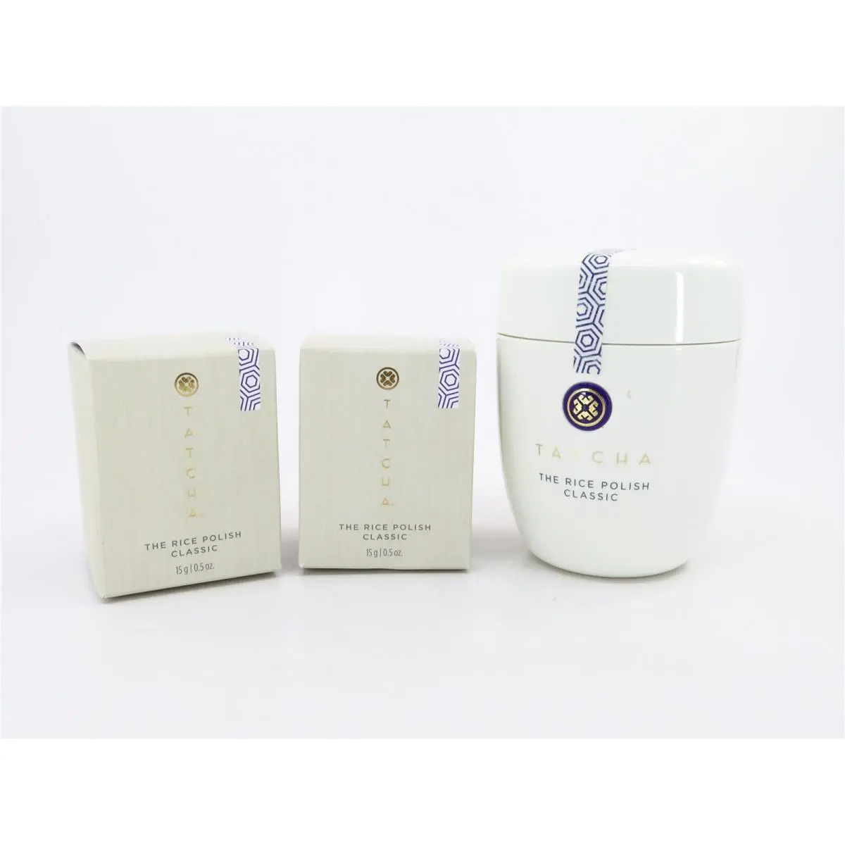 Tatcha The Rice Polish Classic Set of 3 Bottles Total of 3.1oz 90 Grams