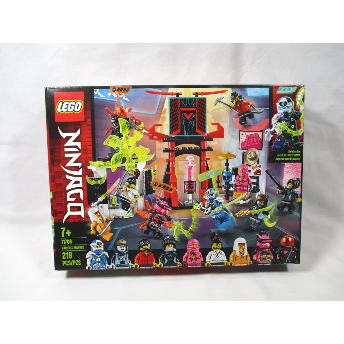 Lego 71708 Ninjago Gamer`s Market 9 Minifigures Avatar Pink Zane