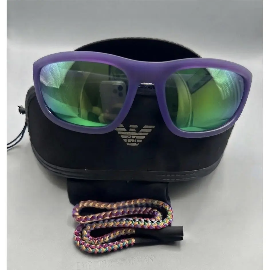 EA4183U 5128/3R 64 - 18 125 Matte Opaline Purple Sunglasses by Emporio Armani