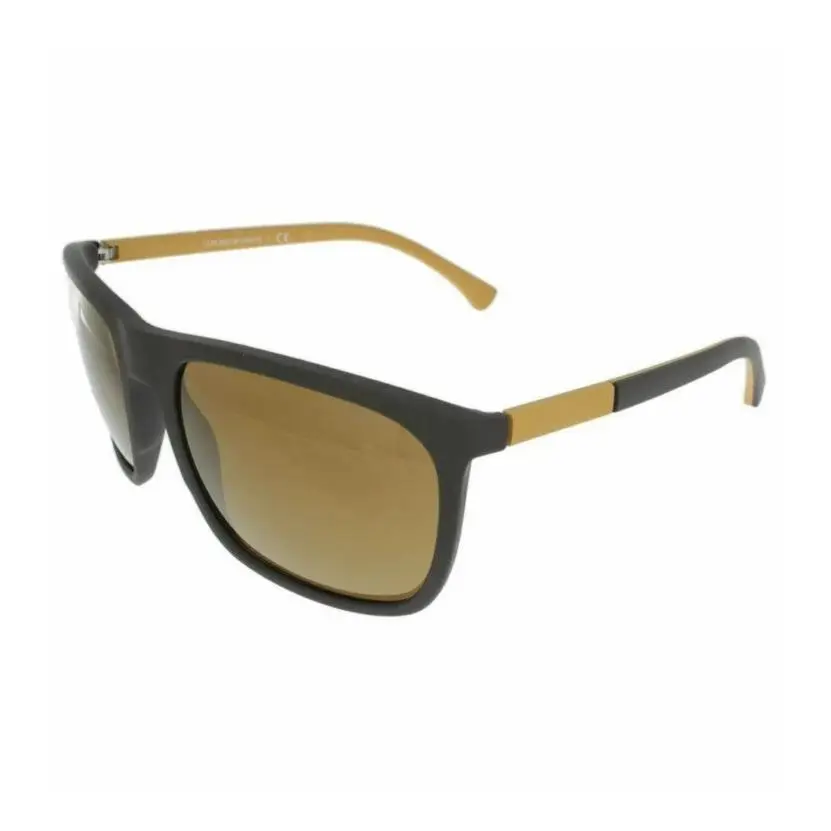 EA 4133 - 5752/6H Sunglasses Brown Rubber 59 by Emporio Armani