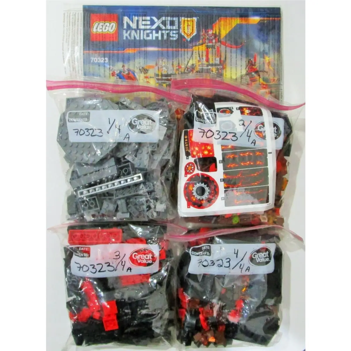 Lego Nexo Knights 70323 Jestro`s Volcano Lair Only - Complete NO Minifigure