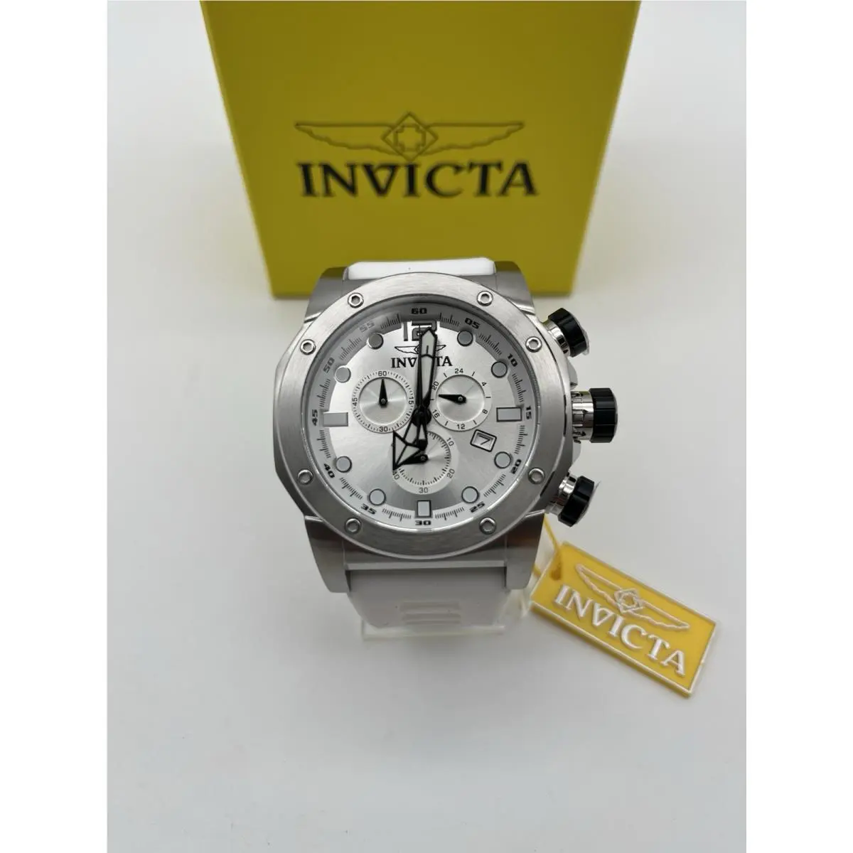 Invicta Sea Hunter Gen IV 52mm White Chronograph Men’s Watch 48975 Rare Colorway
