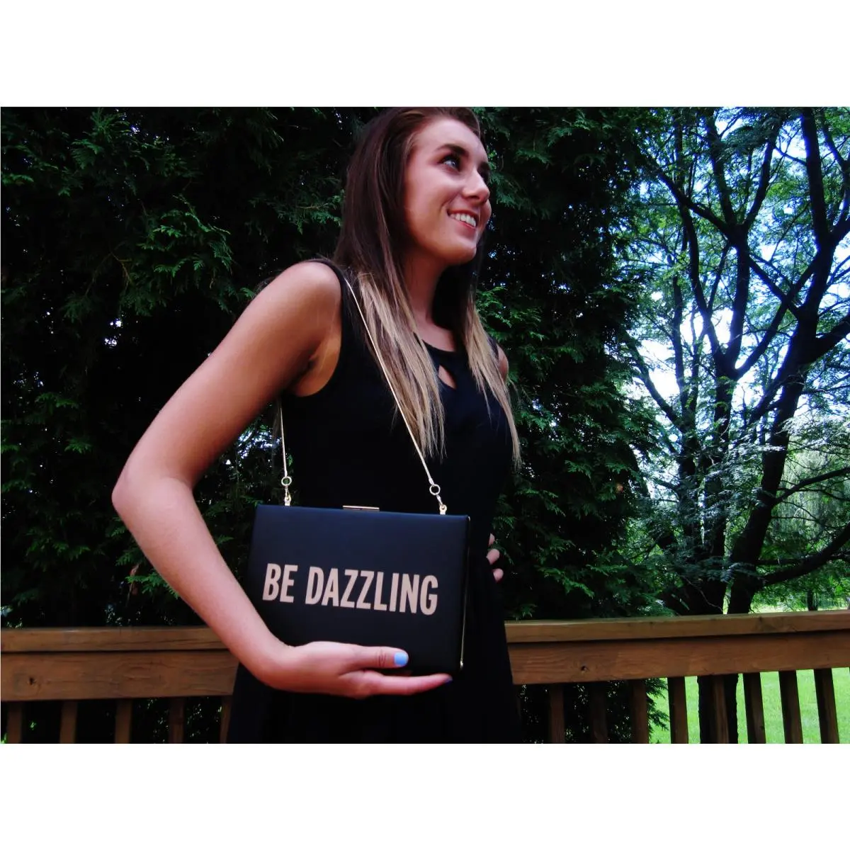 Kate Spade NY BE Dazzling Crystal Court Emanuelle Clutch Book Black