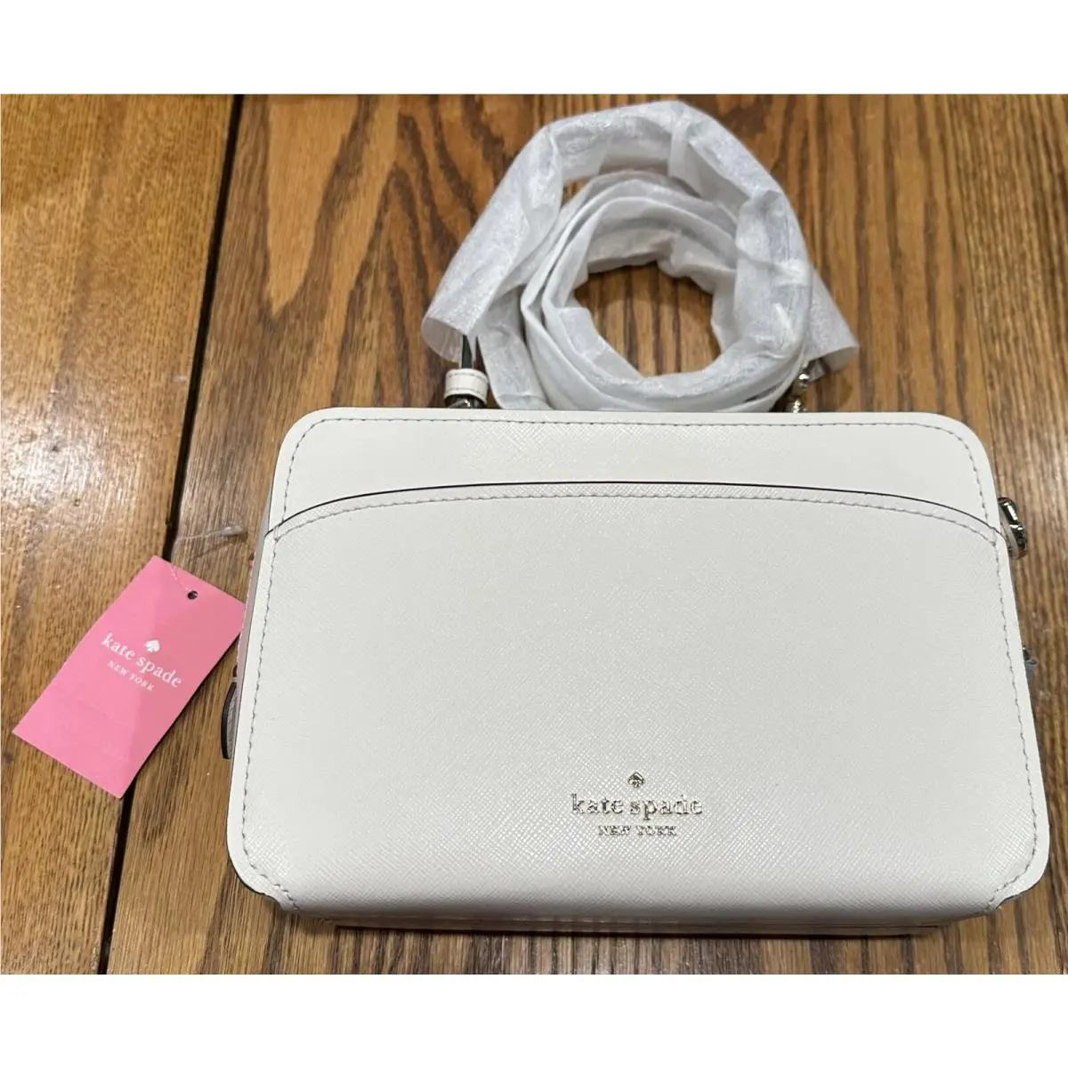 Kate Spade Crossbody Bag Lauryn Camera Bag Parchment WKRU7064
