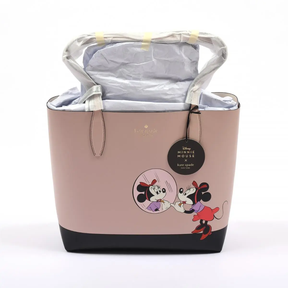New York x Minnie Mouse Large Reversible Tote in Pale Vellum Multi by Kate Spade