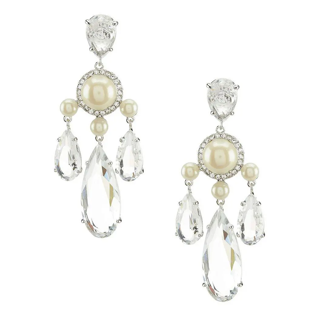 Crystal Glitz Glam Chandelier Pearl Dangle Earrings WBRUF080 by Kate Spade