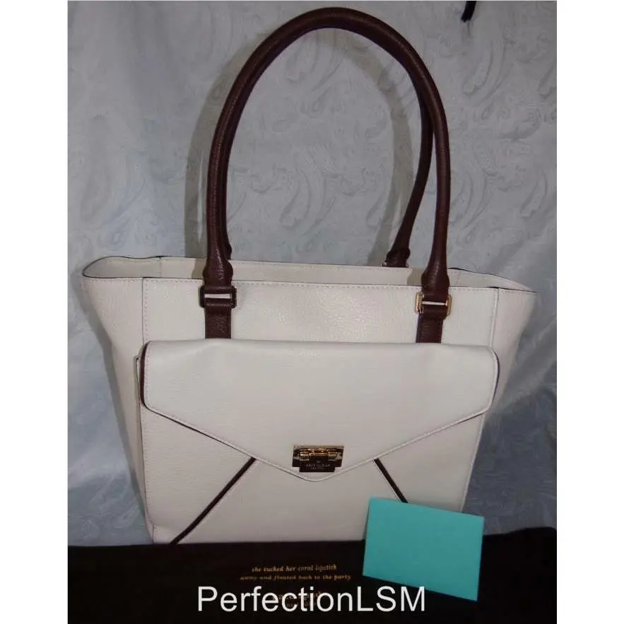 Kate Spade Wesley Place Johanna Pebbled Leather-- Magnolia Turkish Coffee