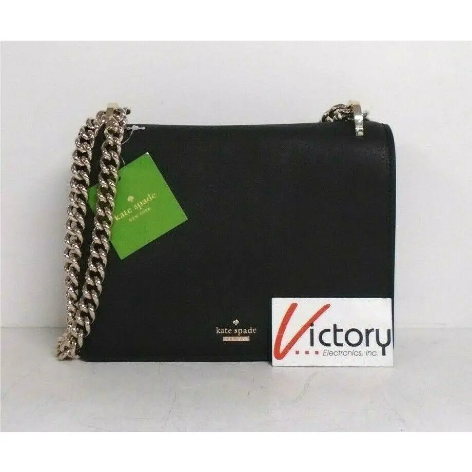 New Kate Spade Cameron Street Marci Handbag PXRU8296 Black W/gold Hardware