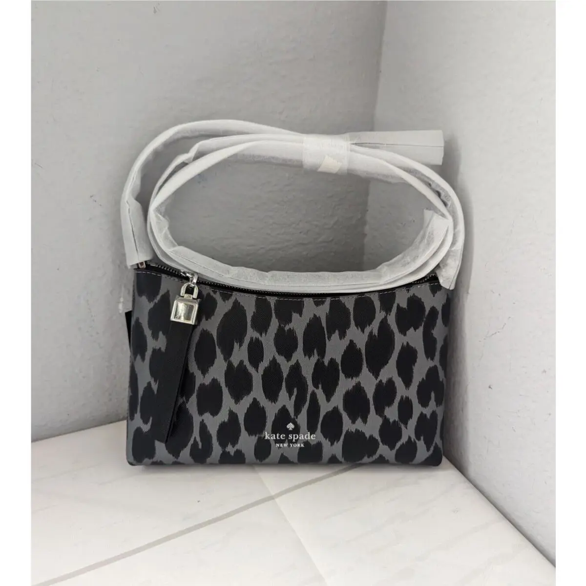 Sadie Animal Print Crossbody Grey Multi by Kate Spade