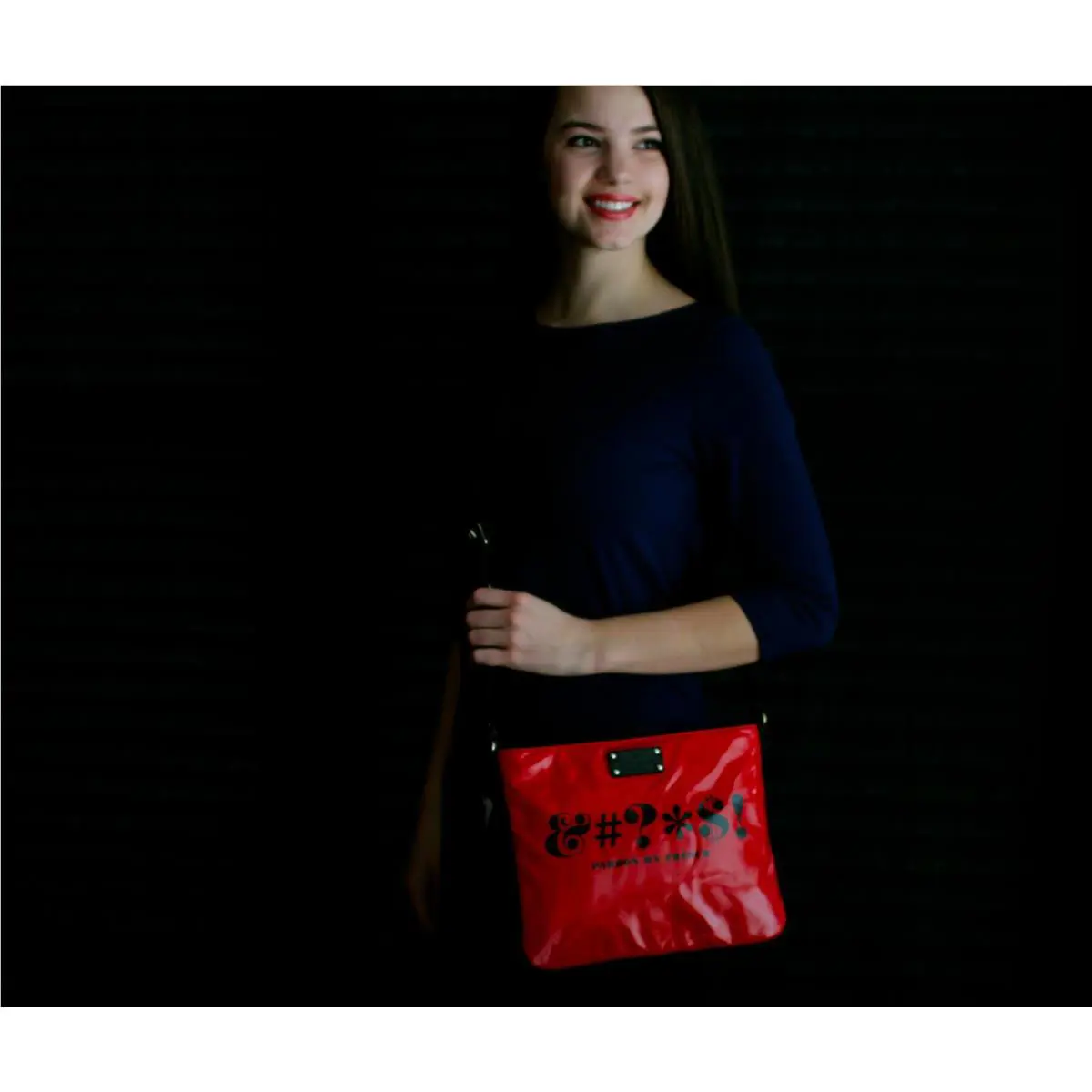 Kate Spade Pardon My French Darby Tech Library Way Satchel Crossbody Red