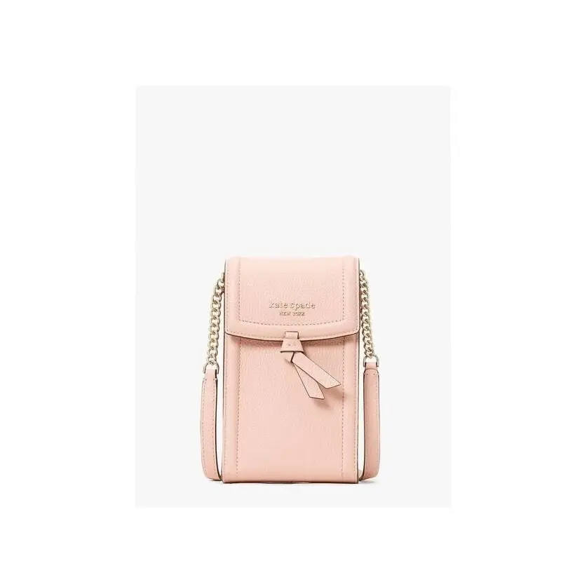 Kate Spade New York Women`s Knott Leather Phone Crossbody Bag Coral Gable