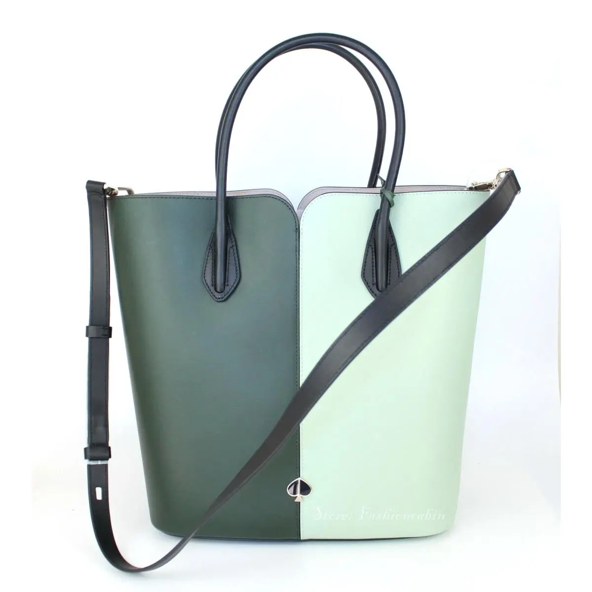 Kate Spade Color Block Leather Tote Bag