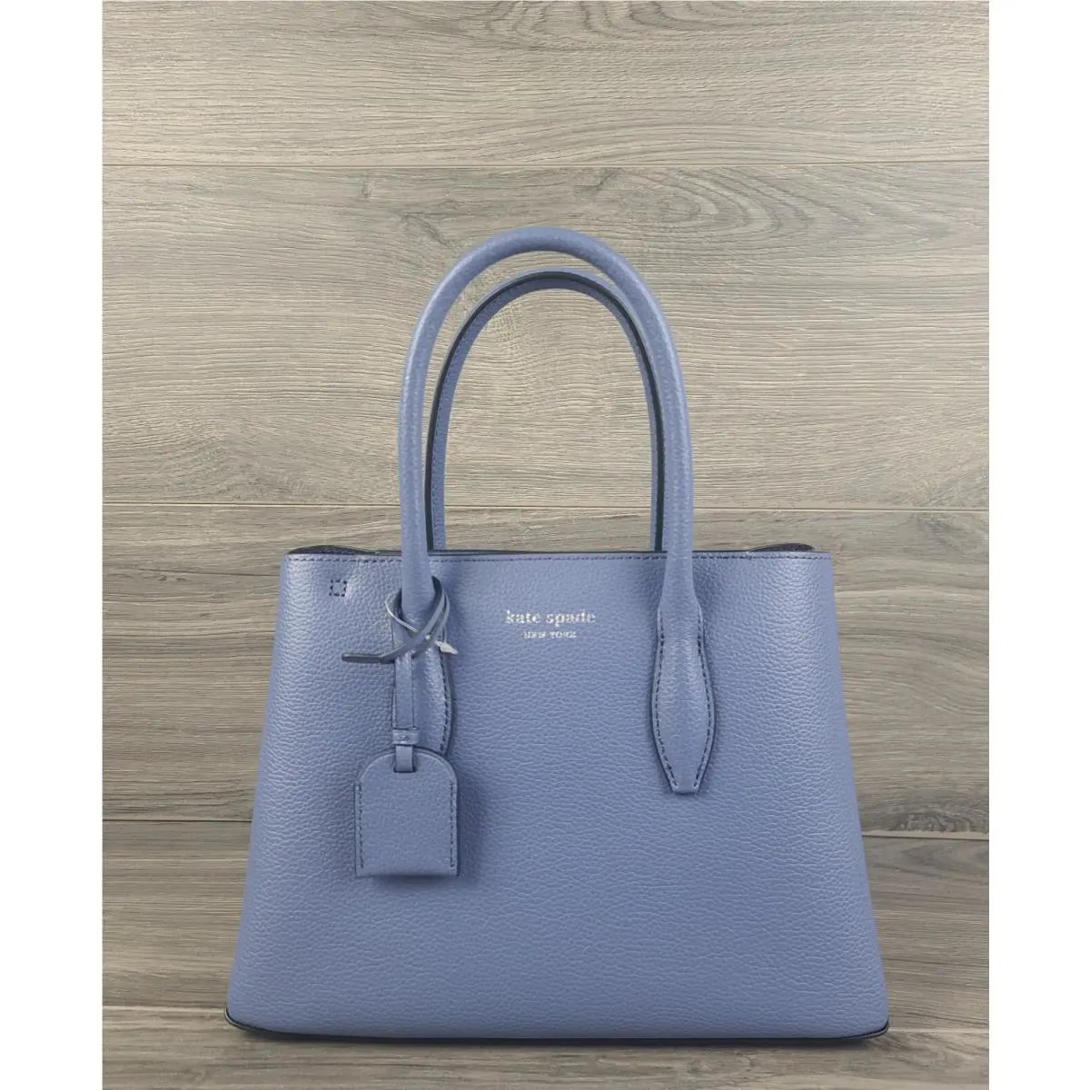 Kate Spade Satchel Refined Grain Leather Small Top Zip Handbag Blue