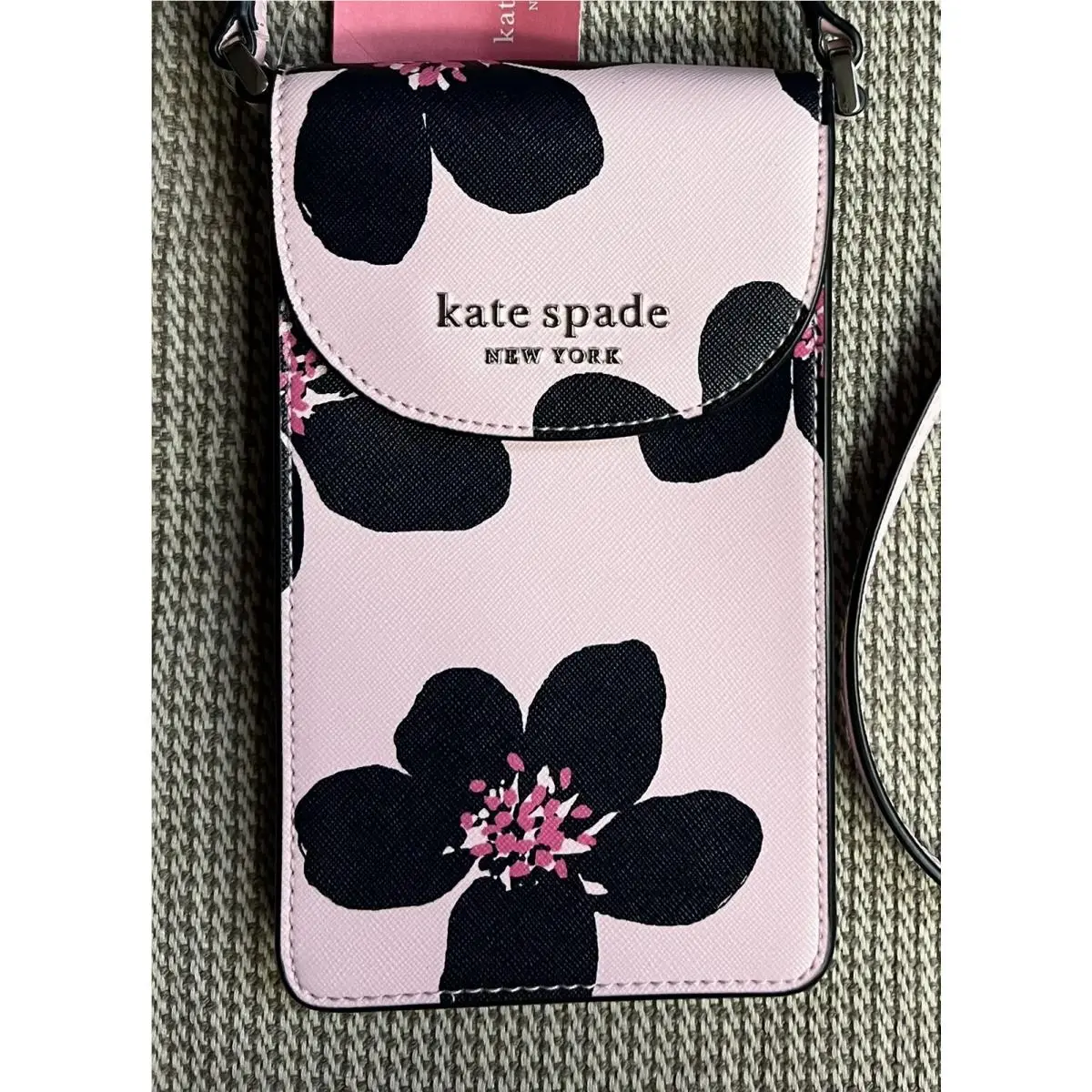 Kate Spade Cameron Grand Flora Phone Crossbody Bag Serendipity Pink /silver New