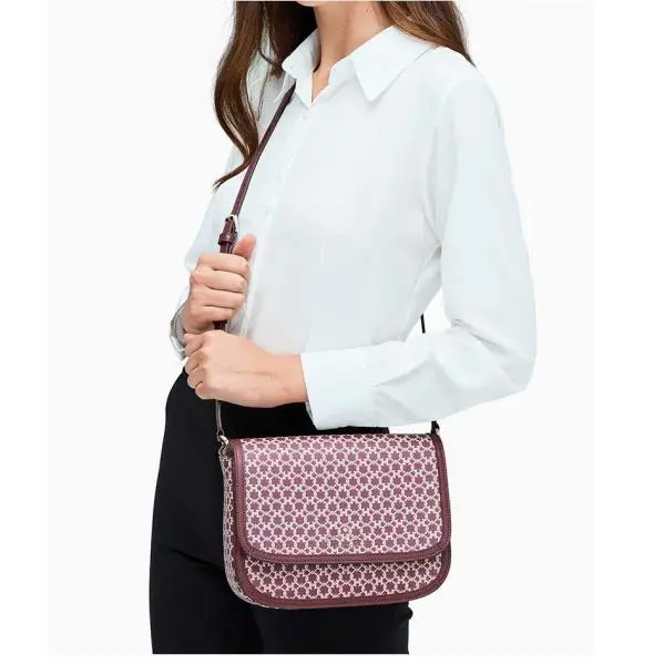 Kate Spade Saddle Bag Spade Link Crossbody Bag Pink Multi New WKR00189