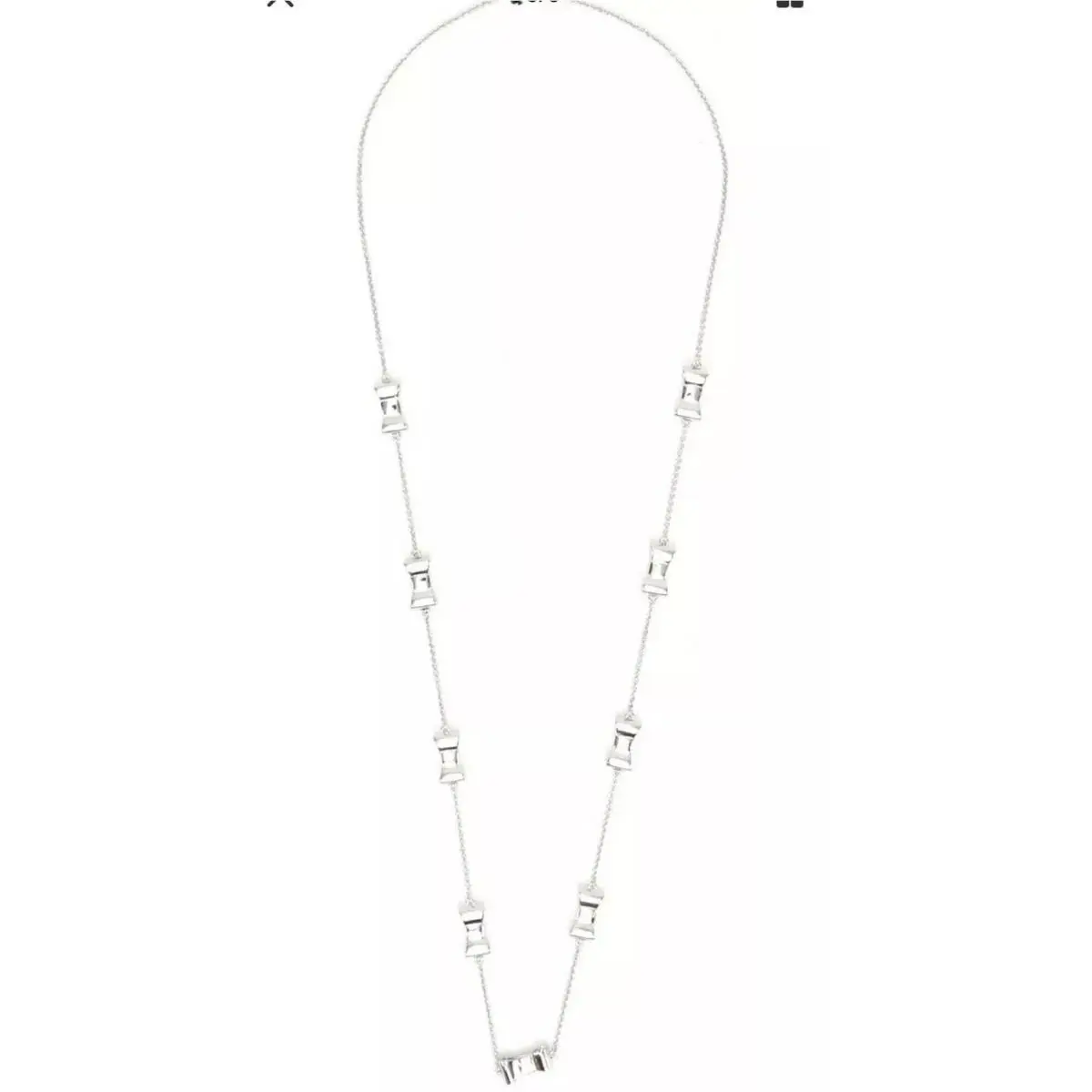 New York Womens Silver Take A Bow Necklace W1149 by Kate Spade
