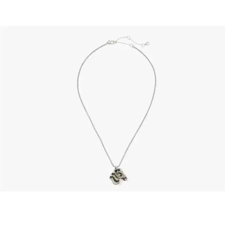 Kate Spade Earn Your Stripes Crystal Zebra Necklace