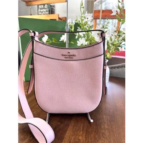Kate Spade Leila North South Top Zip Crossbody Messenger Purse - Rose Smoke