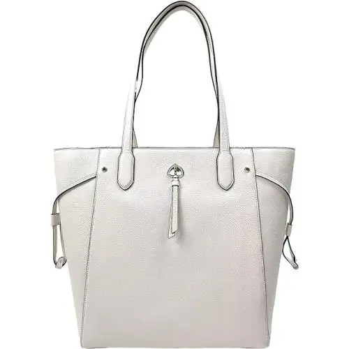 Kate Spade Large Tote Pebbled Leather Parchment Light Cream K6113 - Handle/Strap: parchment, Hardware: Gold, Exterior: Pebble