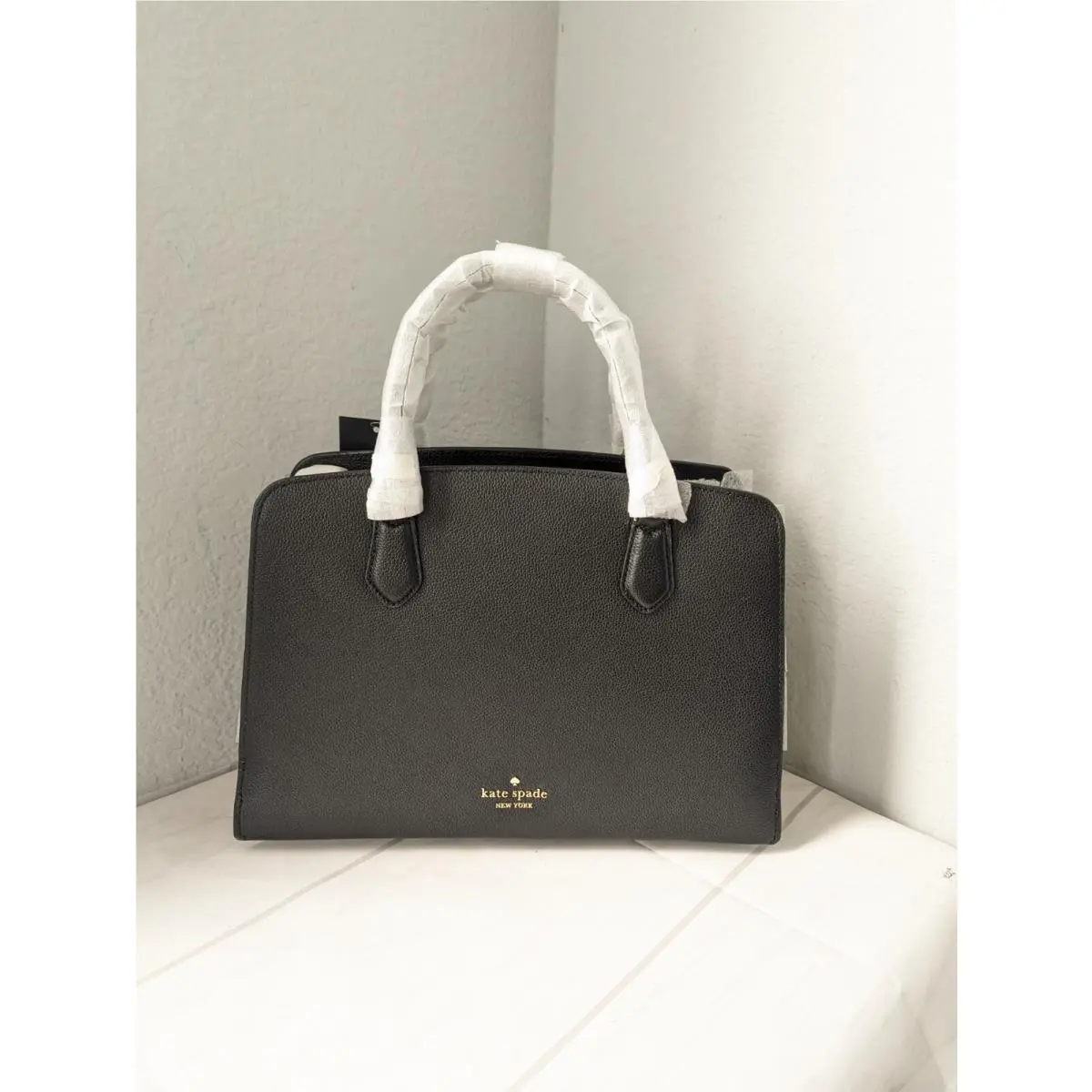 Kate Spade Addie Pebbled Leather Satchel Black