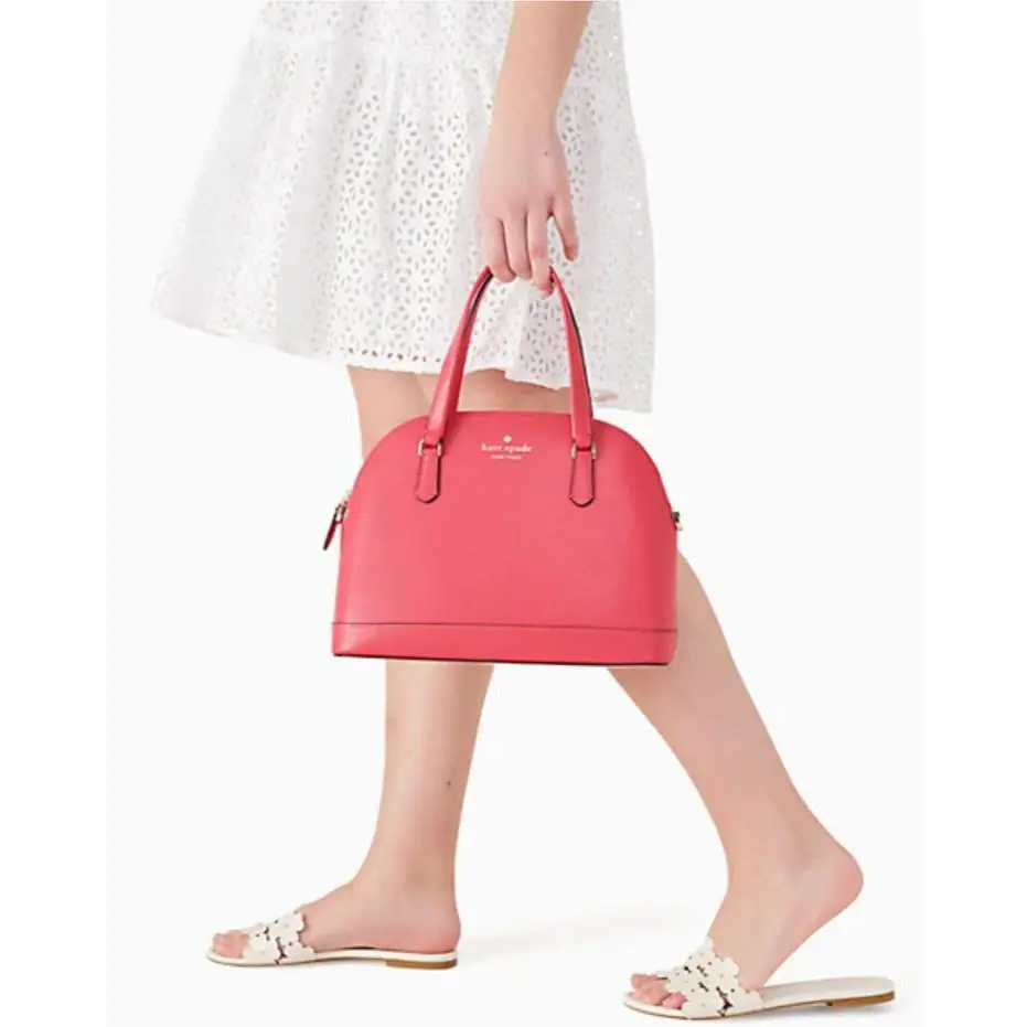 New York New Most Popular Sadie Dome Satchel IN Bikini Pink by Kate Spade