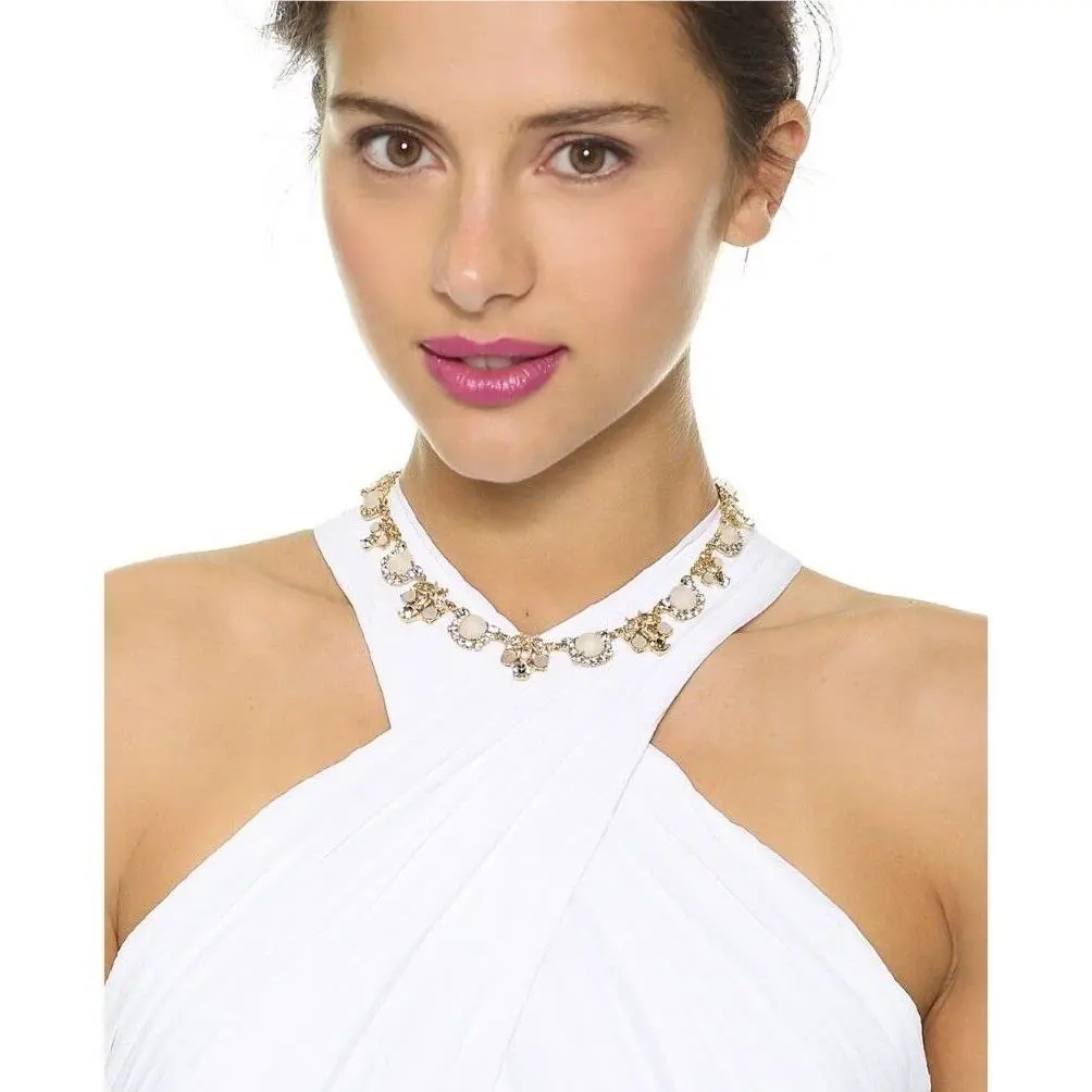 Kate Spade Grande Bouquet Collar Necklace Mother OF Pearl Bridal