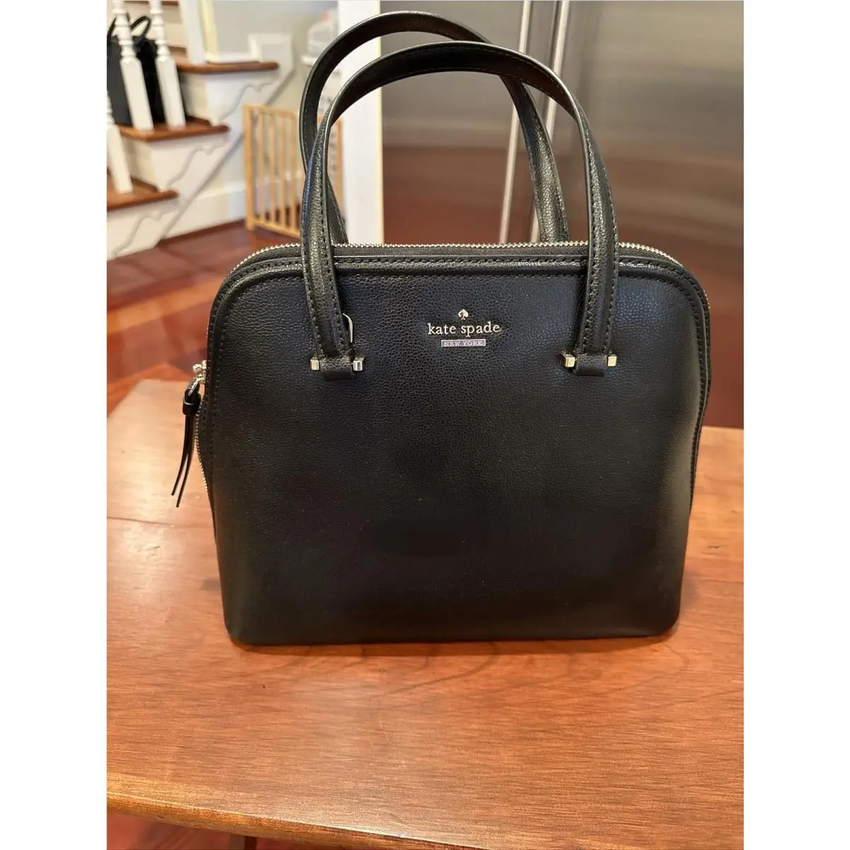 Kate Spade Black Leather Purse/crossbody/shoulder Bag