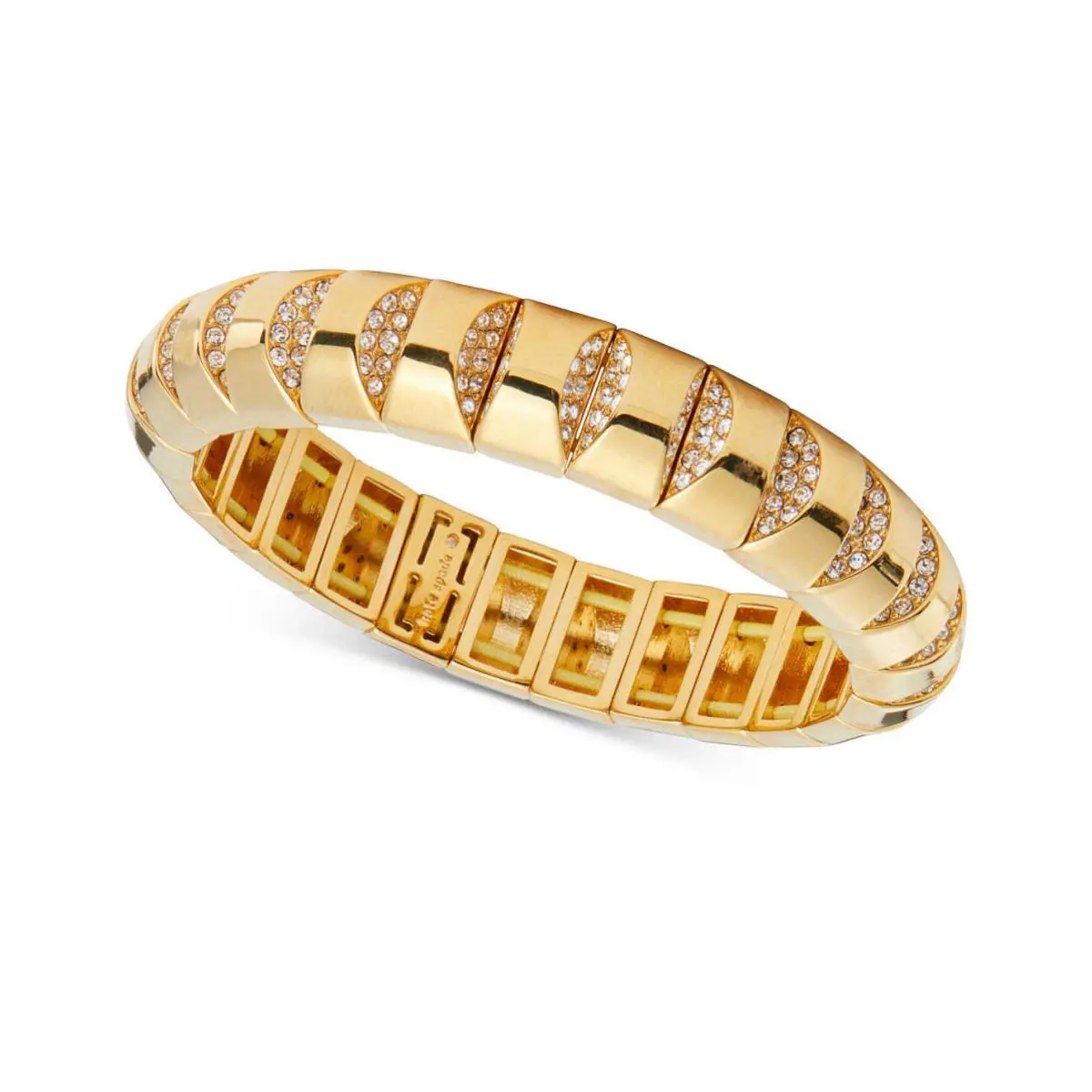 Gold-tone Pave Stretch Bracelet Gold by Kate Spade