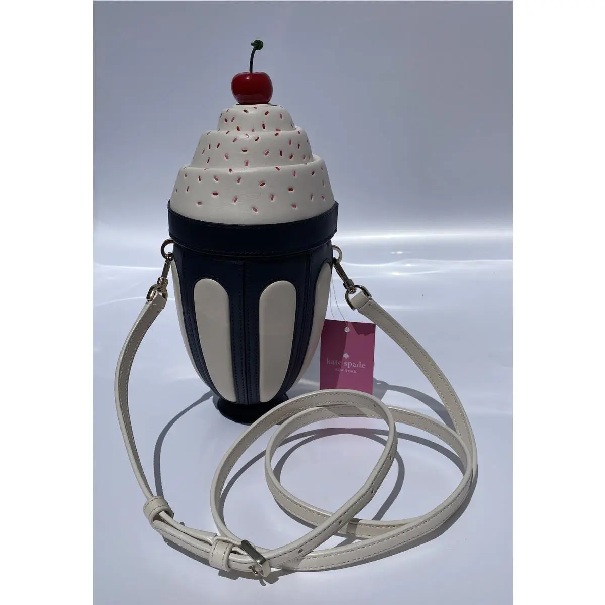 Kate Spade New York Ice Cream Sundae Crossbody Multicolor Purse Adjustable Strap