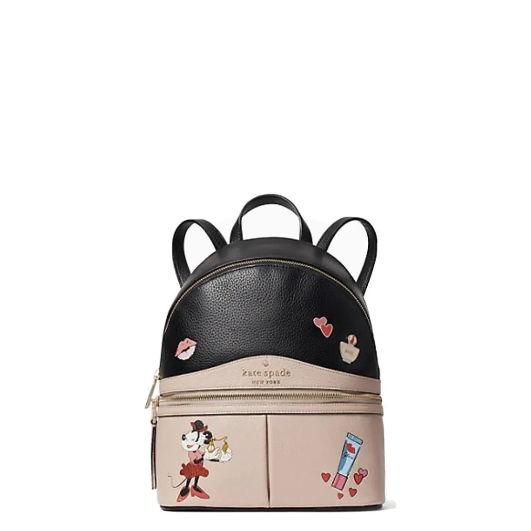 Minnie Mouse X Kate Spade Limited Edition Medium Pebble Leather Backpack Bag New