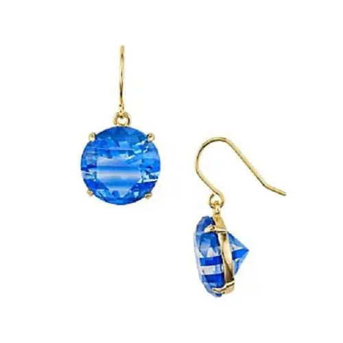 New Kate Spade New York Shine On Striped Crystal Drop Earrings WBRUF641