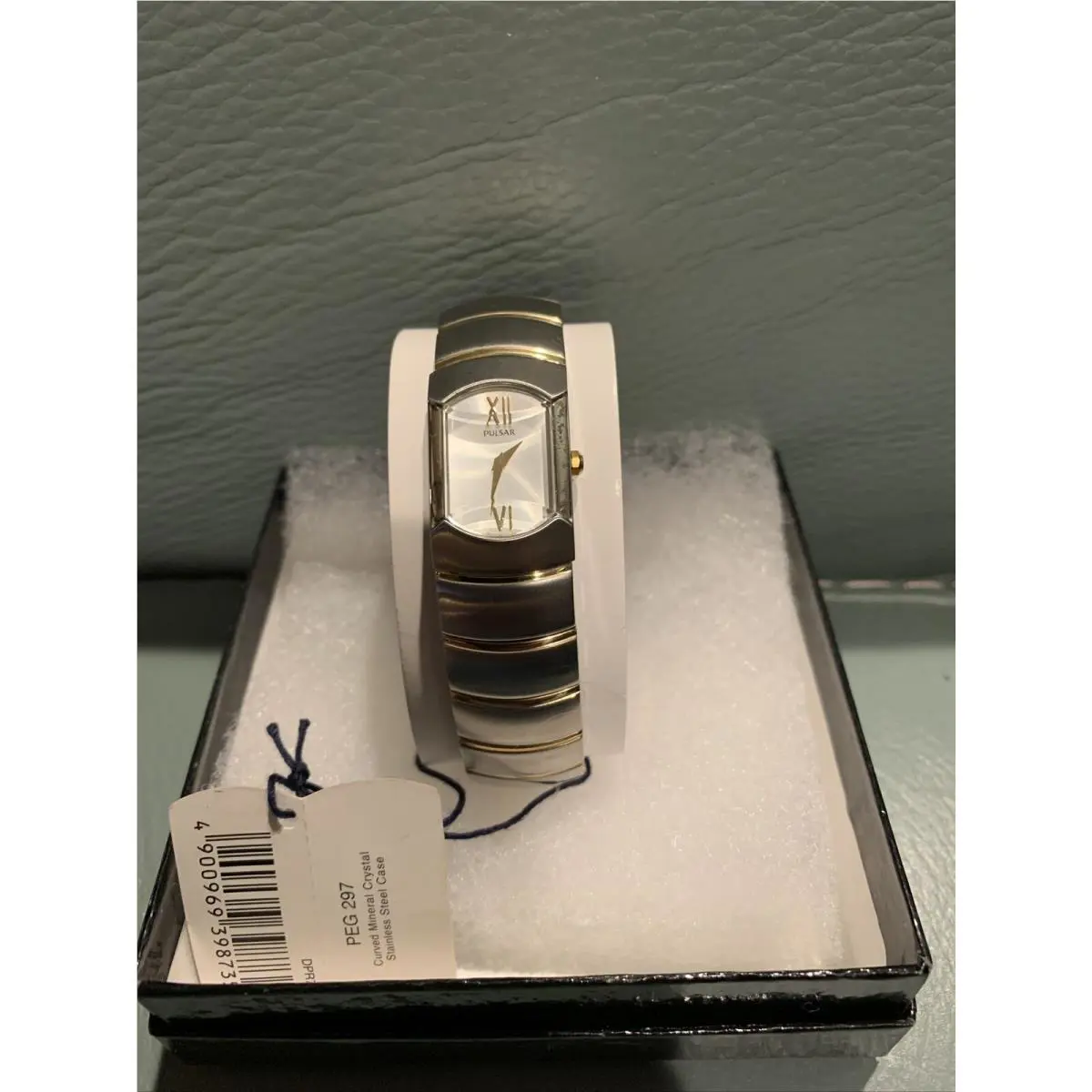 Pulsar Ladies Watch Peg 297 Stainless Steel Silver and Gold Mother Of Pearl