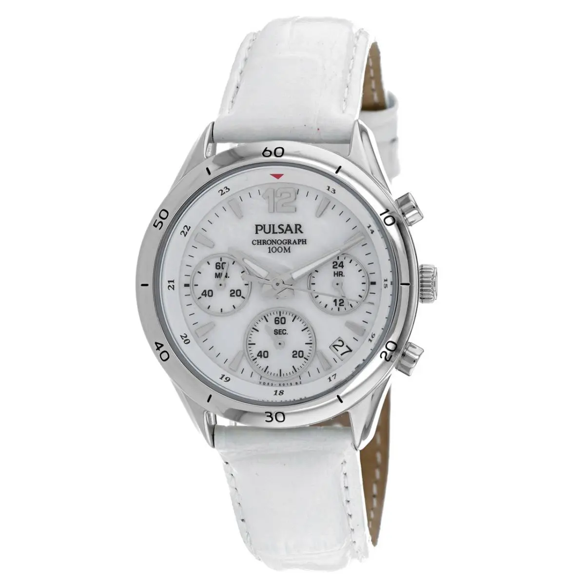 Pulsar Ladies Classic Chronograph Quartz White Dial Watch PT3085