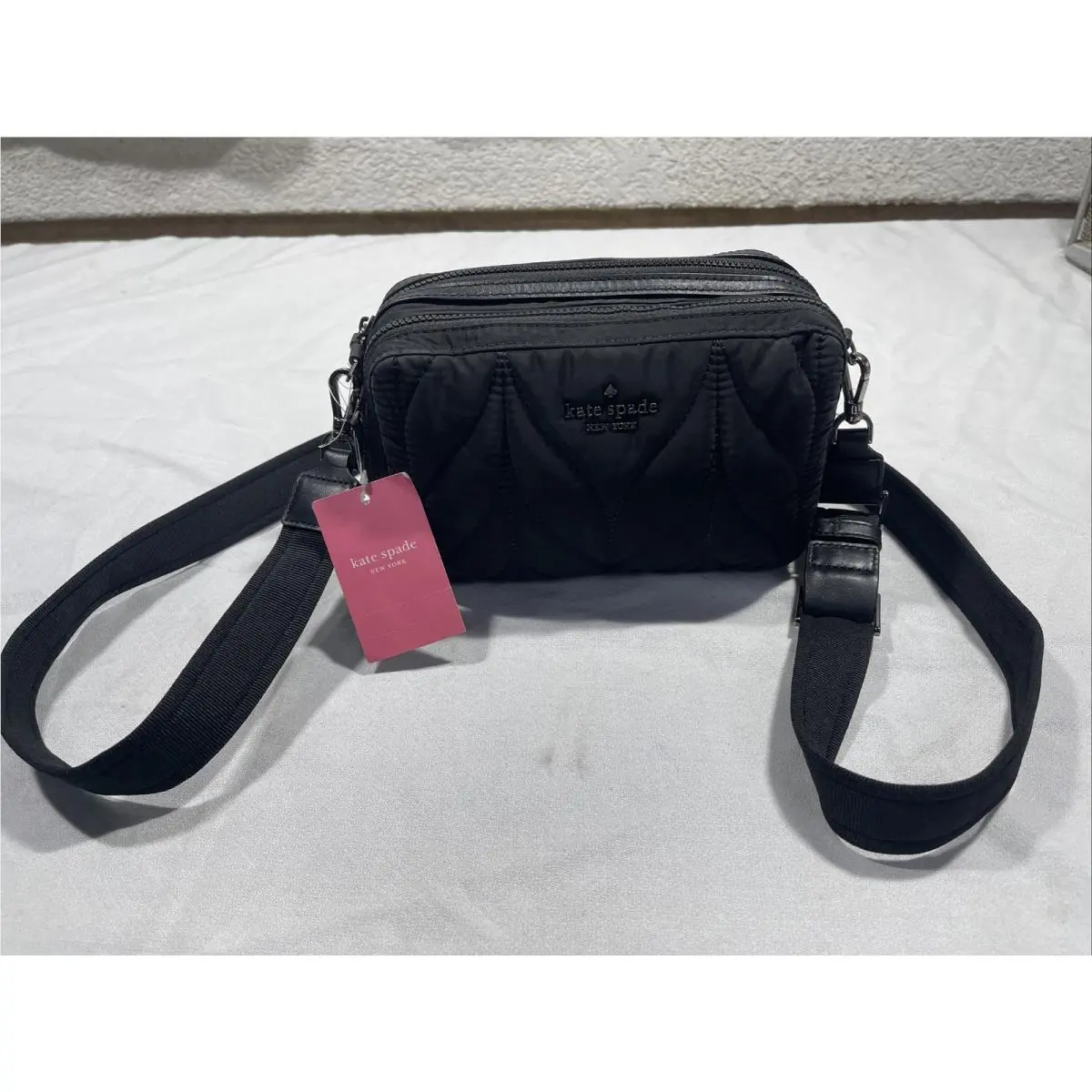 Kate Spade New York Ellie Double Zip Camera Bag Anthracite