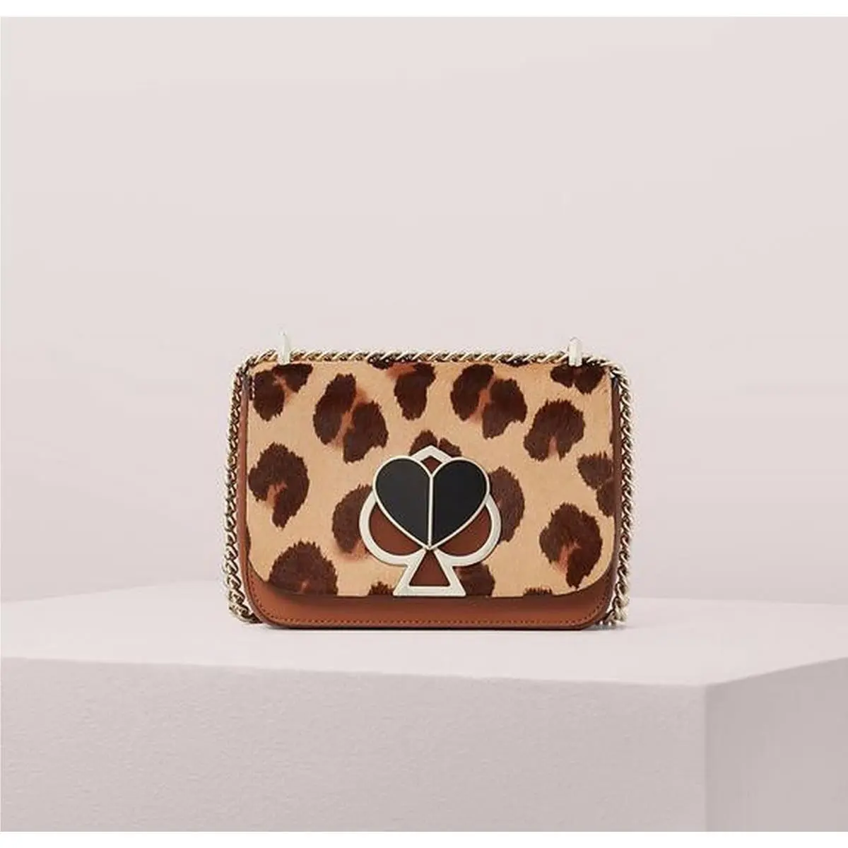 Kate Spade Runway Small Nicola Calf Hair Shoulder Bag Natural