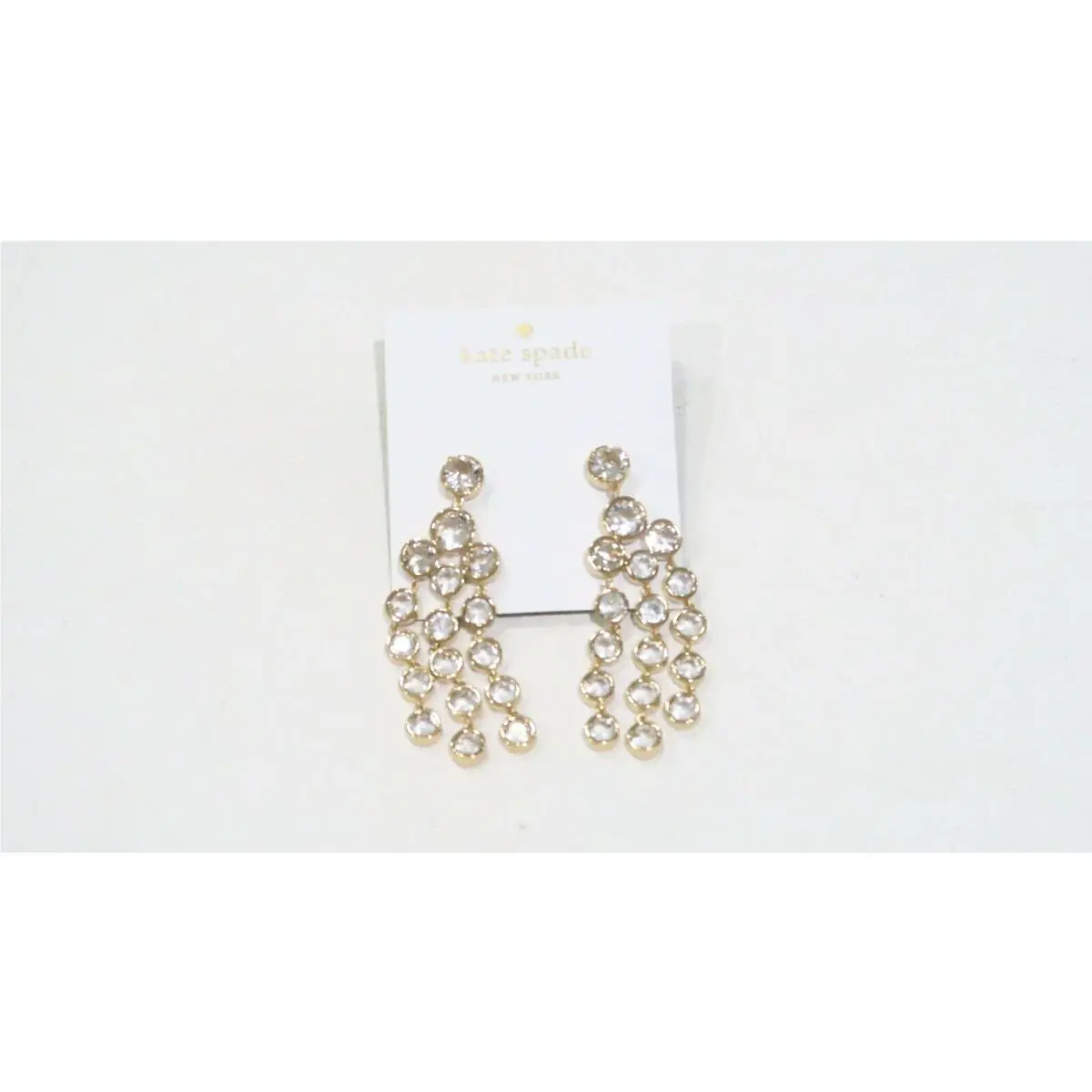 Crystal Dangle Earrings with Clear Crystals Chandelier Earrings by Kate Spade