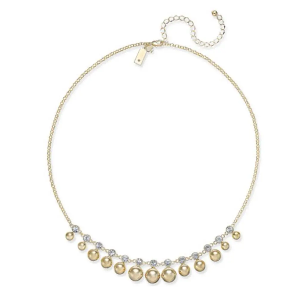 New Kate Spade New York Golden Girl Gold Plated Mini Necklace WBRUE667