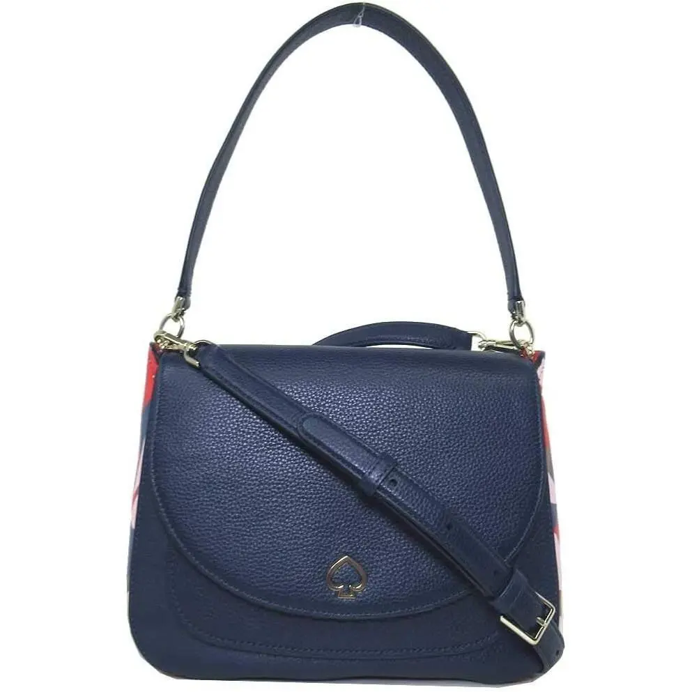 Kate Spade Kailee Navy Leather Shoulder Hobo Bag WKRU6816 Purse Retail