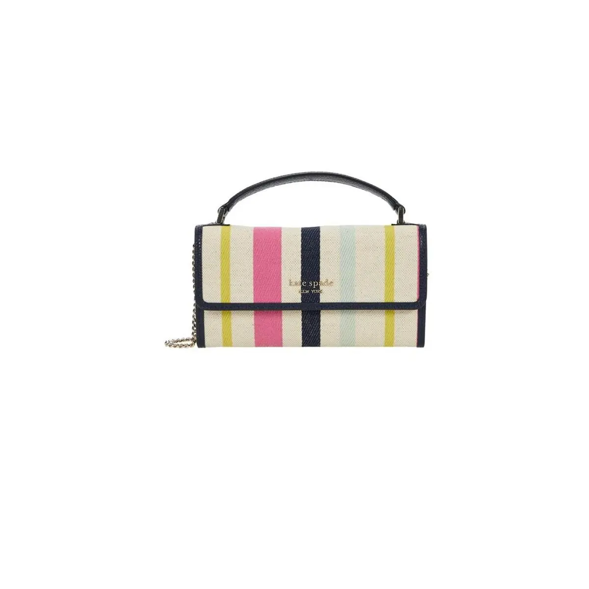 New York Roulette Canvas Stripe Top-handle Crossbody Multi One Size by Kate Spade