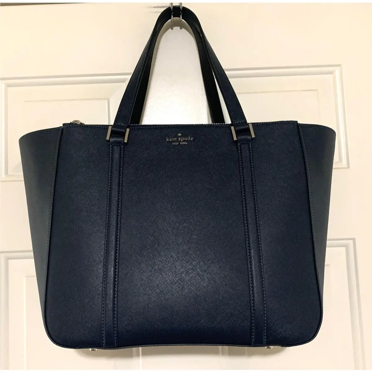 Kate Spade Newbury Lane Briar Saffiano Leather Large Tote Bag Nightcap Blue