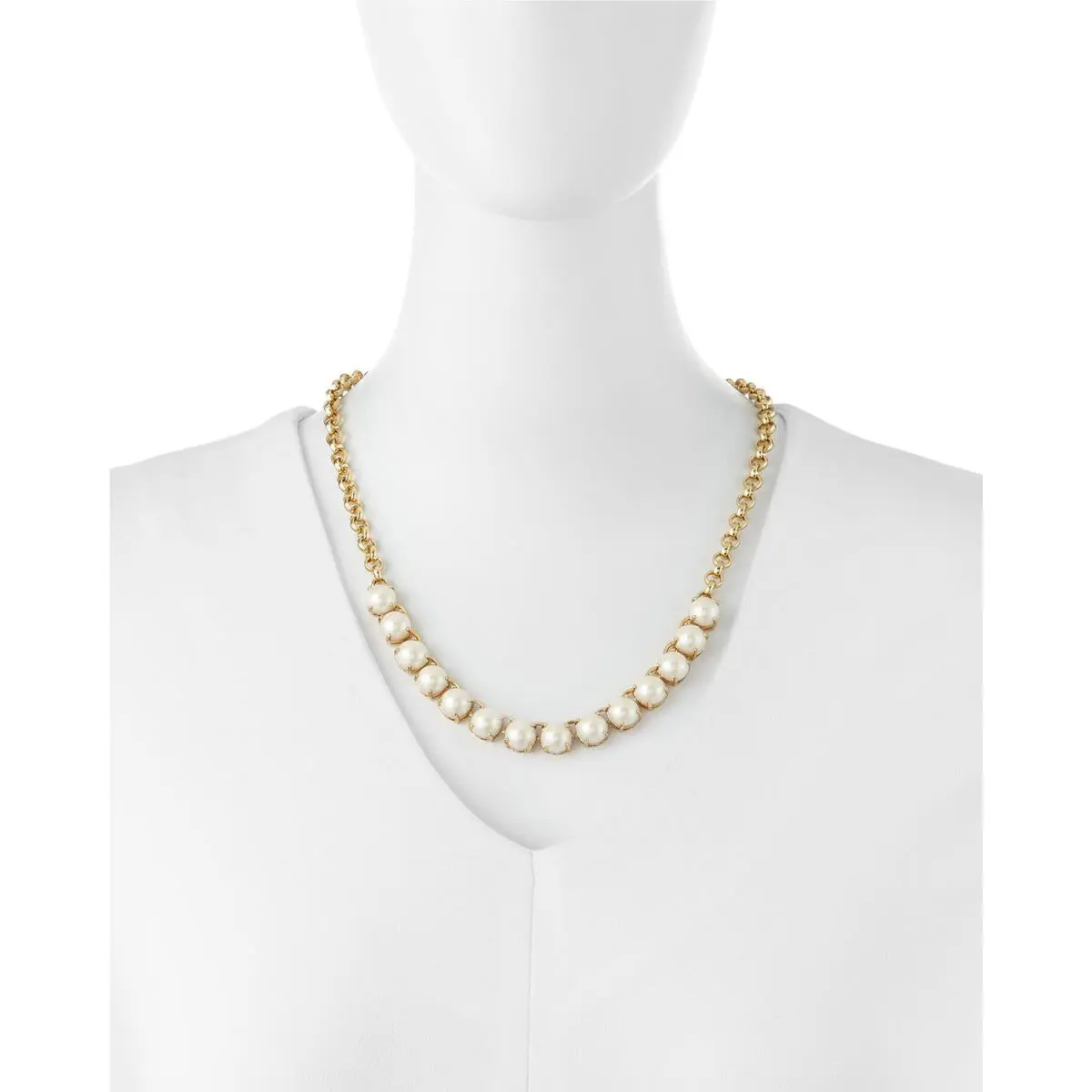 Kate Spade Squared Away Strand Pearl Necklace Earring Set Park Floral Bridal