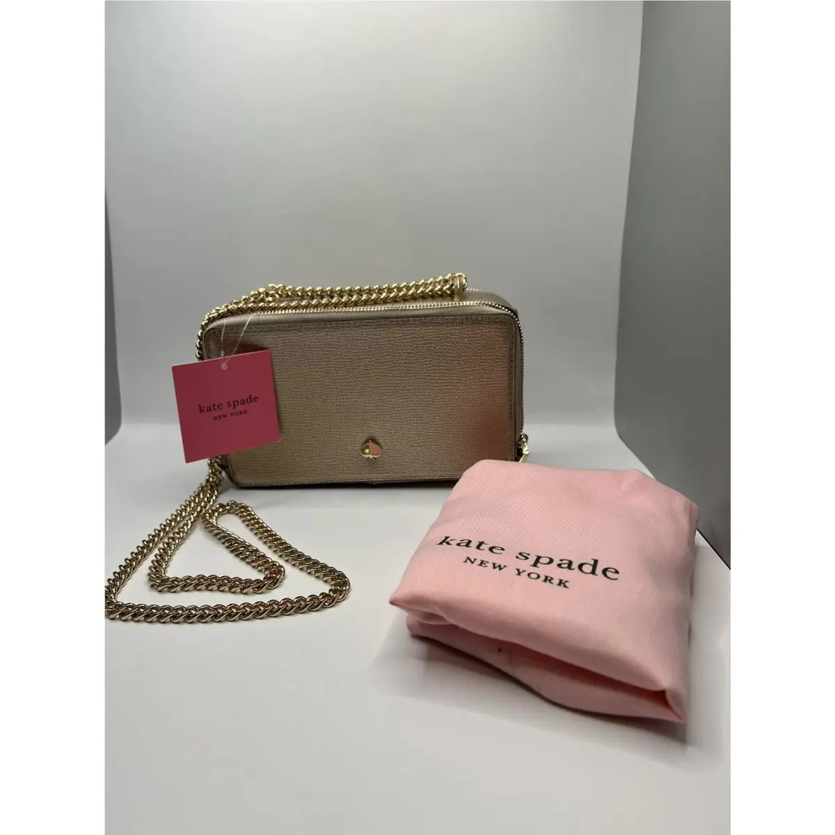 Izzy Rose Gold Small Crossbody Bag Purse by Kate Spade