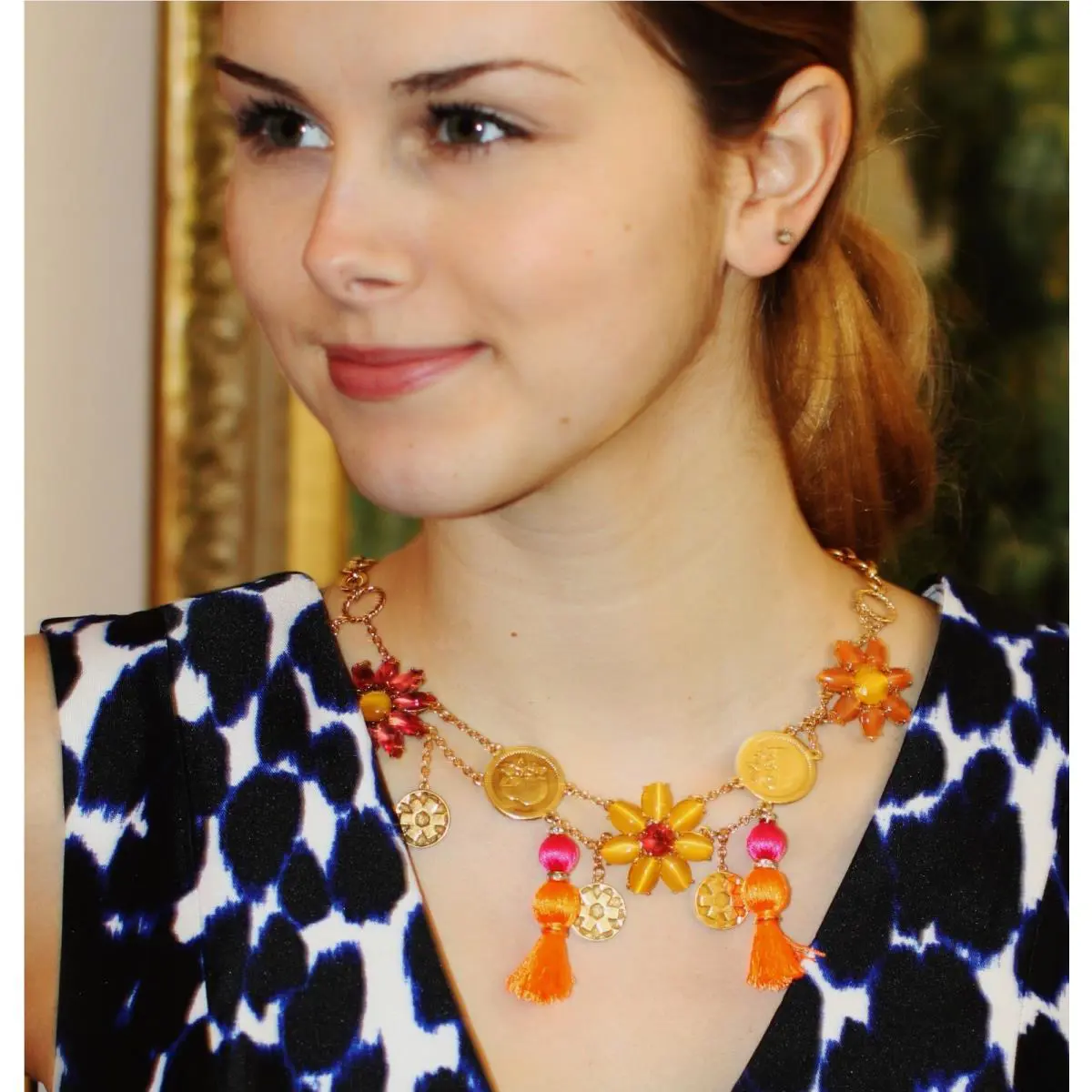 Kate Spade Brilliant Bouquet Garden Bloom Flower Earrings Necklace Set Lot