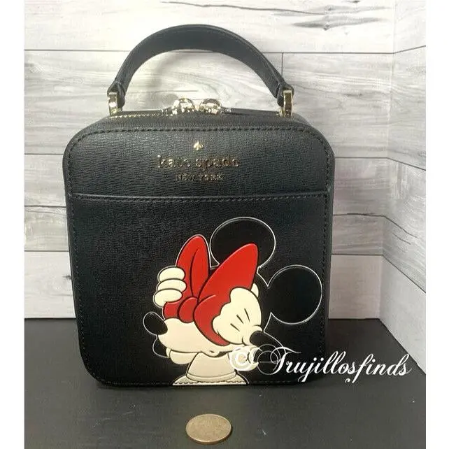 Kate Spade X Disney Minnie Mouse Vanity Daisy Crossbody Handbag K9530 New